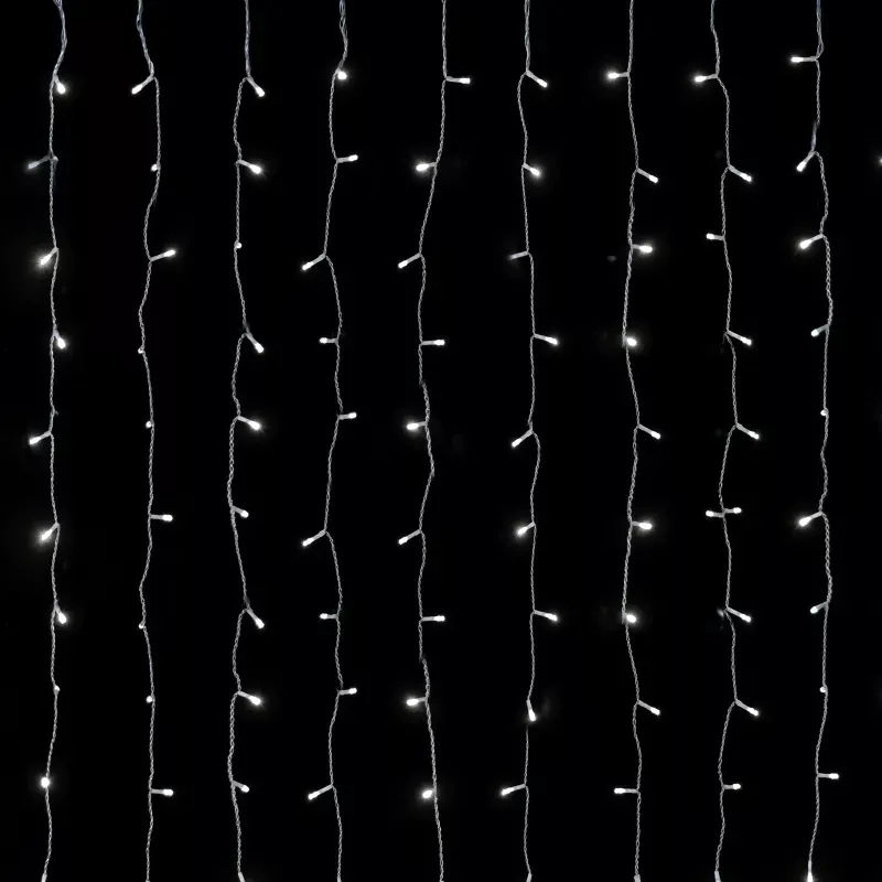 Kurtyna świetlna 1.2x1.8m 234 chłodnych lampek w 13 soplach 8 trybów - 8433325003845