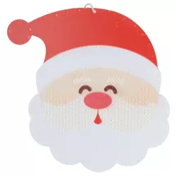 Mikołaj led świecąca zawieszka z pozytywką i pilotem na baterie 3xAA - 8433325501341