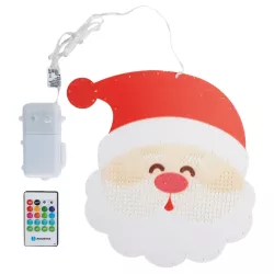 Mikołaj led świecąca zawieszka z pozytywką i pilotem na baterie 3xAA - 8433325501341