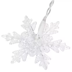 Kurtyna świetlna 11 śnieżynek RGBY 1.5x1.2m 8 trybów z zasilaczem - 8433325501433