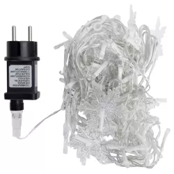 Kurtyna świetlna 11 śnieżynek RGBY 1.5x1.2m 8 trybów z zasilaczem - 8433325501433