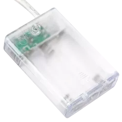 Lampki choinkowe 2m/20led czerwone podświetlane bombki na baterie - 8433325413682