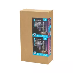 Choinka 150cm sznurkowa z gwiazdą 3d biała zimna niskonapięciowa - 8433325308537