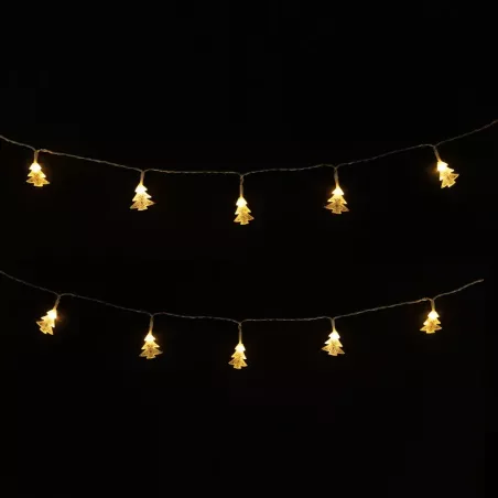 Taśma świetlna na 3 baterie AA – wisząca choinka, Ciepła biel, - 8433325340377