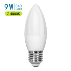 LED C37 E27 9W - 8433325203177