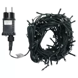 Sznur 15m 150 led kolorowych lampek choinkowych RGBY Ip44 z zasilaczem - 8433325002824