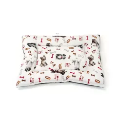 Przytulna poduszka M 75*57cm do spania z nadrukiem dla zwierząt - 8719138128754