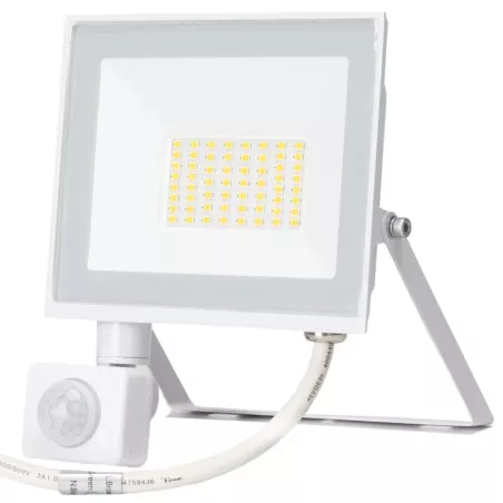Naświetlacz 30W 2700lm halogen LED z czujnikiem PIR 4000K neutralny - 8433325417123
