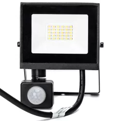 Naświetlacz 20W 1800lm halogen LED z czujnikiem PIR 6500K zimny IP65 - 8433325417437
