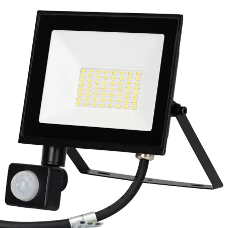 Naświetlacz 30W 2700lm halogen LED z czujnikiem PIR 4K neutralny IP65 - 8433325417475