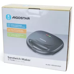 Opiekacz do kanapek ALAN toster o mocy 750W nieprzywierające płyty - 8433325410698