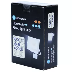 Naświetlacz 20W 1800lm halogen LED z czujnikiem PIR 4K neutralny IP65 - 8433325417116