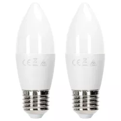 Żarówka LED 11W 4000K 1060lm świecowa C37 E27 2szt białe neutralne - 8433325387396