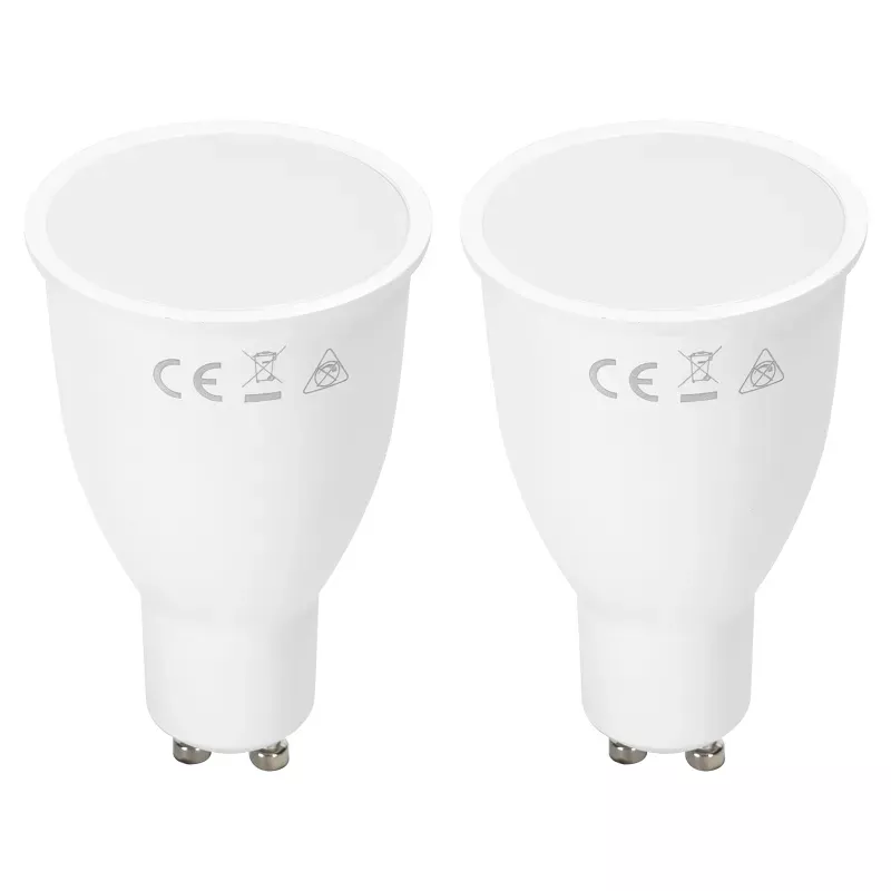 Żarówka 15W GU-10 1180lm biała ciepła fi50x80mm kąt 100° opak. 2 szt. - 8433325388218