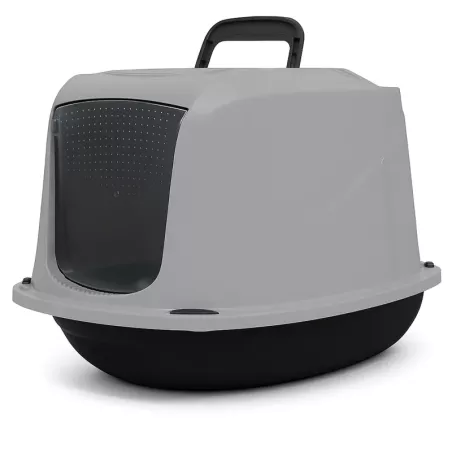 Zamknięta kuweta dla kota z klapką i uchwytem rozmiar M 57x39.5x38cm - 8719138143108