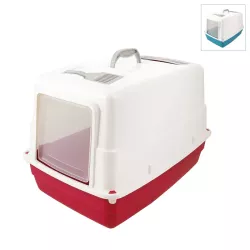 Zamknięta kuweta dla kota z klapką i uchwytem rozmiar 54x39x39cm - 8719138143122