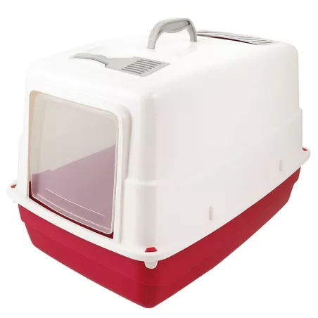 Zamknięta kuweta dla kota z klapką i uchwytem rozmiar 54x39x39cm - 8719138143122