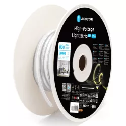 Taśma neonowa led 230V biała ciepła wysokonapięciowa 50 m 6 mm 3000k - 8433325306991