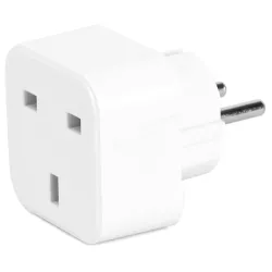Adapter podróżny z wtyczką europejską i angielskim gniazdkiem - 8433325005009