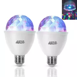 Oświetlenie sceniczne LED E27 3W RGB - 8433325203382