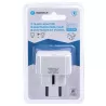 Adapter podróżny z wtyczką europejską i angielskim gniazdkiem - 8433325005009