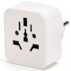 Adapter podróżny przejście wtyk PL gniazdo USA UK GB CHINY AC 230V - 8433325005016
