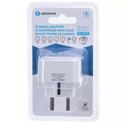 Adapter podróżny przejście wtyk PL gniazdo USA UK GB CHINY AC 230V - 8433325005016