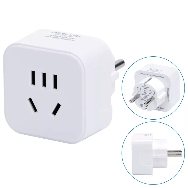 Adapter podróżny z wtyczką europejską i Chińskim gniazdkiem - 8433325005085