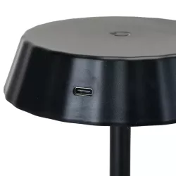 Lampa stołowa LED ambientowa czarna 2,4W dotykowa ładowana 5V/USB - 8433325415853