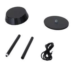 Lampa stołowa LED ambientowa czarna 2,4W dotykowa ładowana 5V/USB - 8433325415853