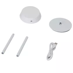 Lampa stołowa LED ambientowa biała 2,4W dotykowa ładowana 5V/USB - 8433325415860