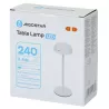 Lampa stołowa LED ambientowa biała 2,4W dotykowa ładowana 5V/USB - 8433325415860
