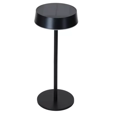Lampa stołowa LED solarna lub USB ambientowa czarna 2,4W IP44 CCT - 8433325415877