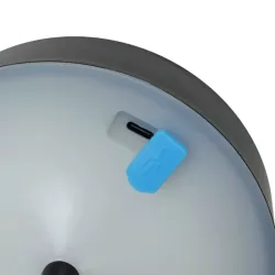 Lampa stołowa LED solarna lub USB ambientowa czarna 2,4W IP44 CCT - 8433325415877