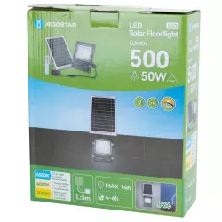 Naświetlacz solarny LED 50W CCT zestaw halogen pliot kabel 5m i panel - 8433325402754