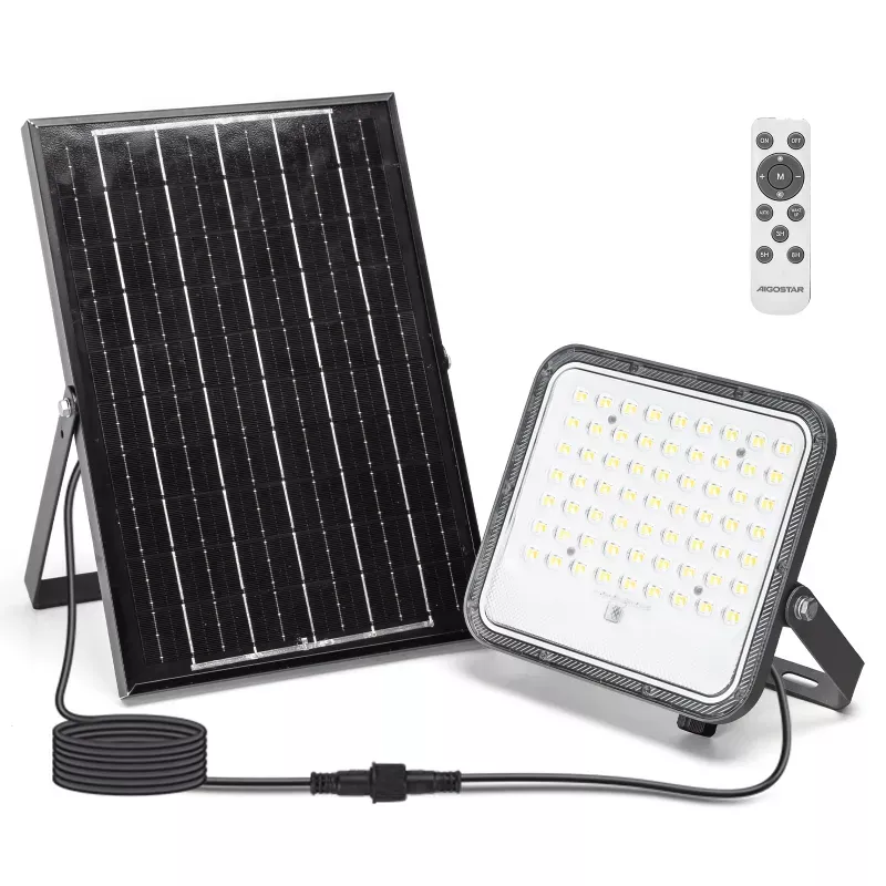 Halogen solarny LED 100W CCT zestaw lampa pliot panel i kabel 2m - 8433325402846