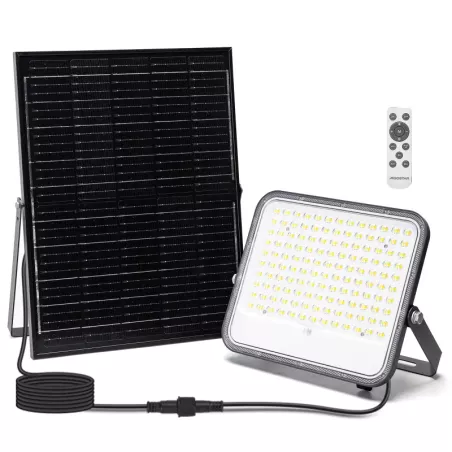 Halogen solarny LED 200W CCT zestaw lampa pliot panel i kabel 2m - 8433325402860