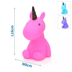 Jednorożec piszcząca winylowa zabawka maskotka gumowa dla psa 16x8cm - 8719138050161