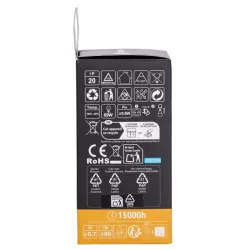 Żarówka LED A60 E27 10W RGB+3000K 950lm kolorowa i ciepła z pilotem IR - 8433325418342