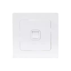 Gniazdo komputerowe pojedyncze UTP RJ45 cat.6 podtynkowe białe z ramką - 8433325203559