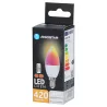 Żarówka LED świeczka C37 E14 4.8W RGB+3000K kolorowa ciepła z pilotem - 8433325418489