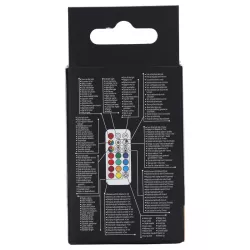 Żarówka LED GU10 6W RGB+3000K kolorowy i ciepły halogen z pilotem IR - 8433325418526