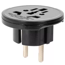 Adapter podróżny 10A przejście wtyk PL gniazdo USA UK GB CHINY AC 230V - 8433325370558