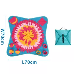 Mata węchowa dla psa i kota zabawka edukacyjna na przysmaki 70×70cm - 8719138055111