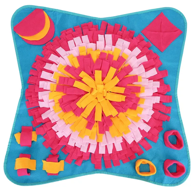 Mata węchowa dla psa i kota zabawka edukacyjna na przysmaki 70×70cm - 8719138055111