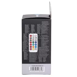 Żarówka LED A60 E27 8W RGB+3000K 806lm kolorowa i ciepła z pilotem IR - 8433325418328