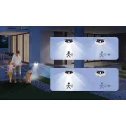 Kinkiet solarny lampa ścienna led 20W 6500K 200lm z czujnikiem ruchu - 8433325403607