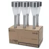 6xLampka solarna wbijana 55x375mm srebrna o ciepłej barwie światła - 8433325416317