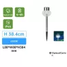 Solarna lampa kwiatowa LED do trawnika ze stali nierdzewnej 6500K - 8433325328689