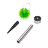 Solarna barwna lampa kwiatowa LED do trawnika ze stali nierdzewnej - 8433325321666